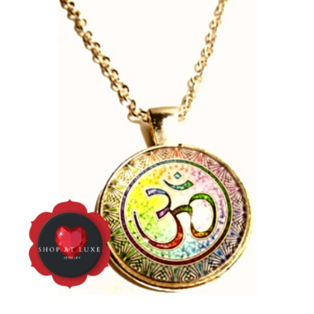 Rainbow Ohm Minimalist Necklace